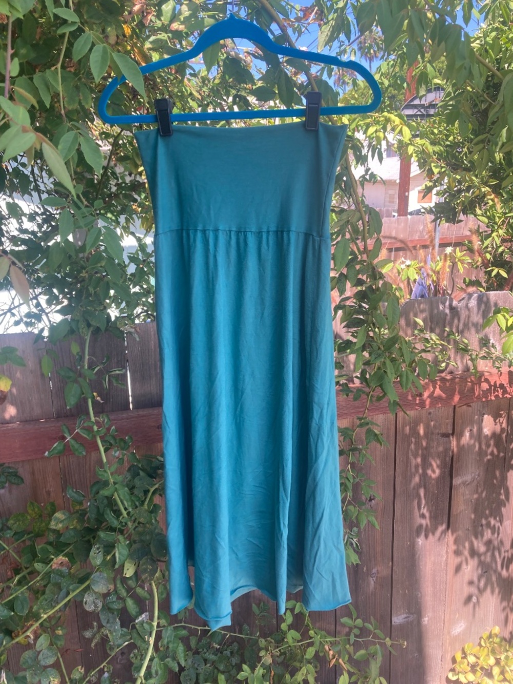 Gaia Conceptions - Bubble Long Skirt - Organic Cotton - Raincloud - size small - Picture 2 of 5